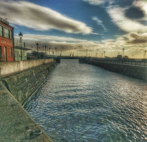 Scenic view of river against sky