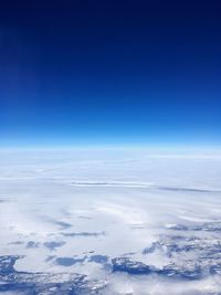 Aerial view of clouds over landscape