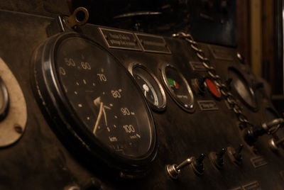 Close-up of vintage car