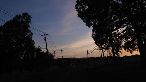 Road at sunset