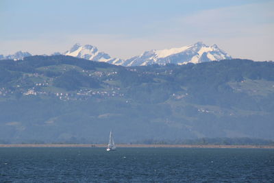 Boats in sea