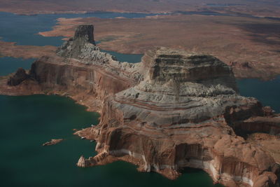 Rock formations in sea