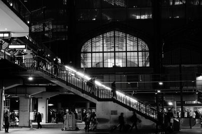 People at subway station