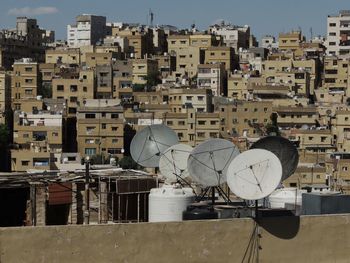 Aerial view of buildings in city