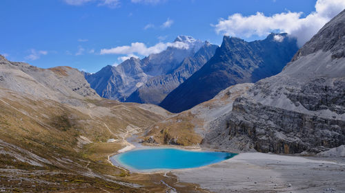 Tarn, milk lake in yading, china