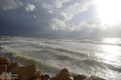 Scenic view of sea against sky