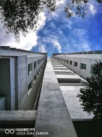 View of building against cloudy sky