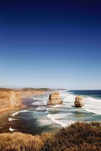 Rock formations at seaside