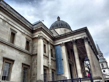 Low angle view of building against sky