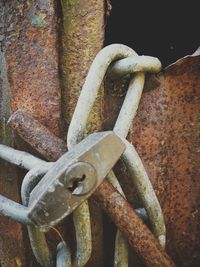 Close-up of rusty metal