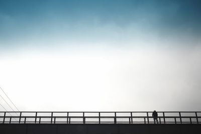 Low angle view of bridge against sky