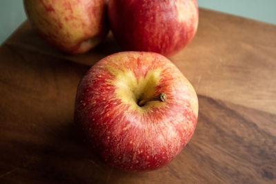 Close-up of apple on table