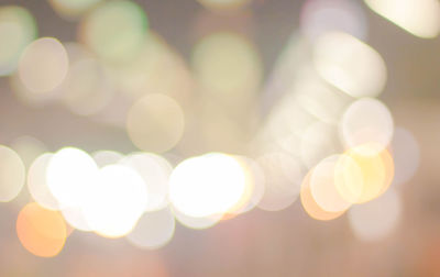 Defocused image of lights