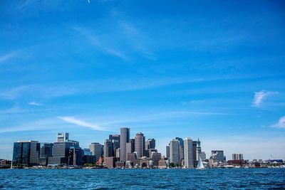 City skyline at waterfront