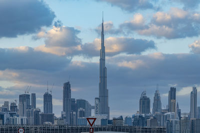 Sunset view of maidan bridge dubai uae