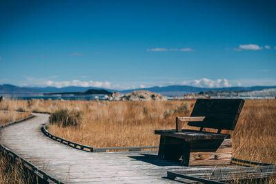 Scenic view of land against sky