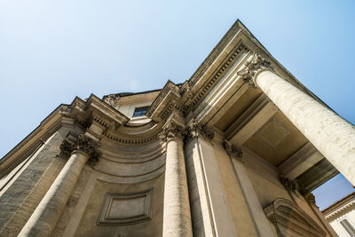 Low angle view of historical building against sky