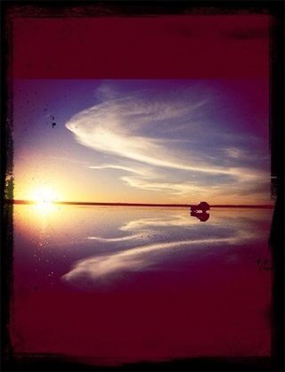 transfer print, sunset, auto post production filter, water, beauty in nature, tranquil scene, scenics, tranquility, sky, nature, reflection, sun, sea, idyllic, orange color, horizon over water, lake, no people, outdoors, cloud - sky