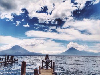 Scenic view of sea against sky