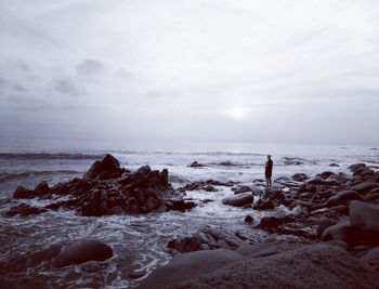 Scenic view of sea against sky