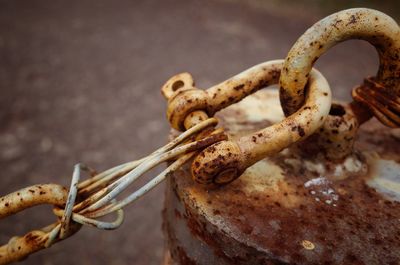 Close-up of rusty metal