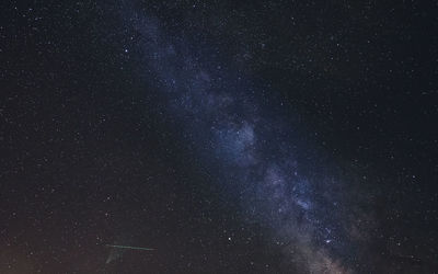 Low angle view of stars in sky