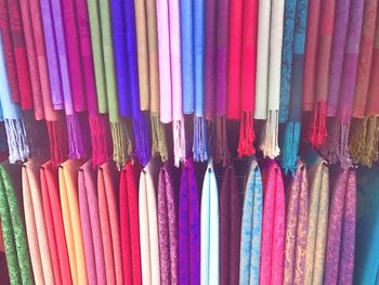 Close-up of multi colored pencils