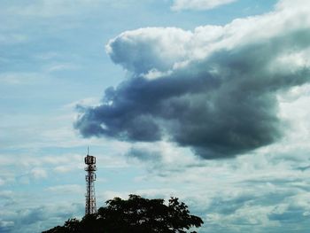 Low angle view of cloudy sky