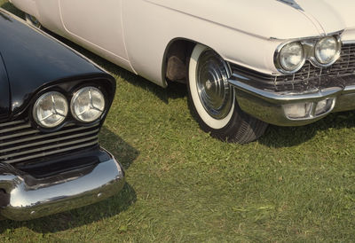 Close-up of vintage car
