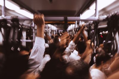 Group of people in bus