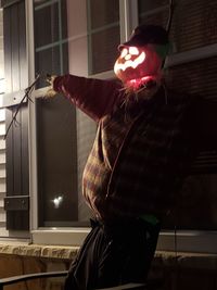 Pumpkin scarecrow