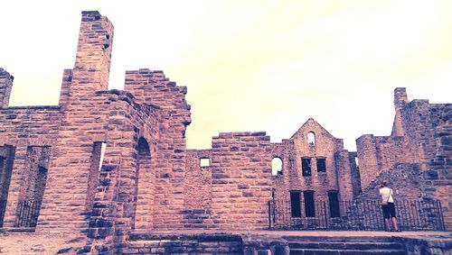 Low angle view of old building