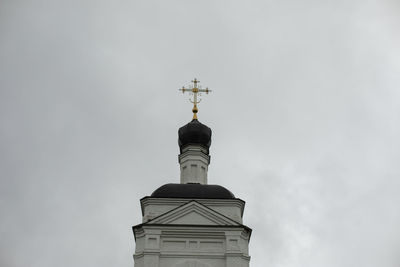 Orthodox church in russia. old building. religious building. ancient architecture. dome and cross.