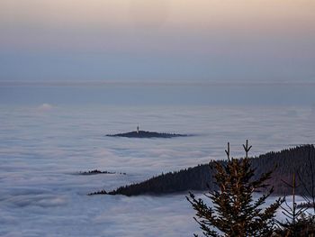 Scenic view of clouds against sky during sunset