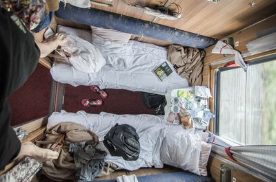 Interior of train