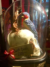 Close-up of carving on wall