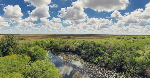 Scenic view of landscape against sky