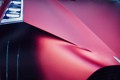 Full frame shot of pink car
