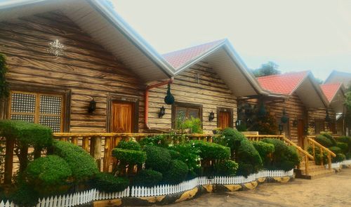 Panoramic shot of built structure against sky