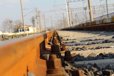 Train on railroad track