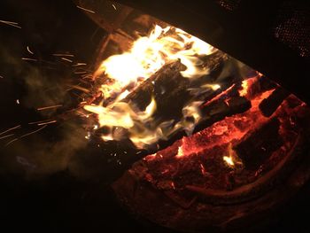 Bonfire at night