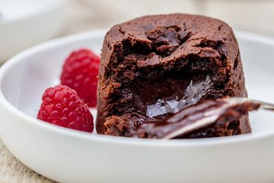 Close-up of ice cream in plate