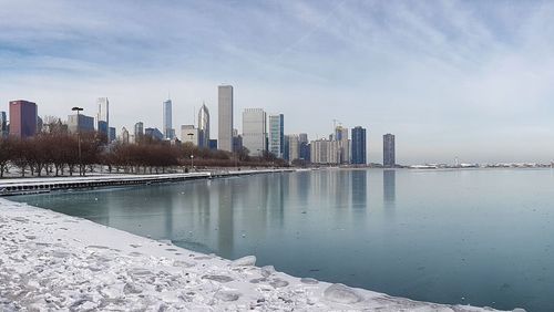 View of city at waterfront