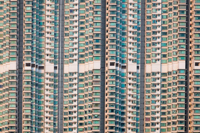 Full frame shot of modern buildings in city