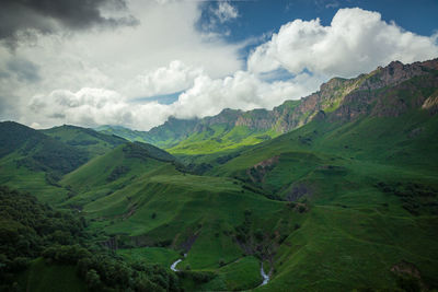 Panoramic view of landscape against sky