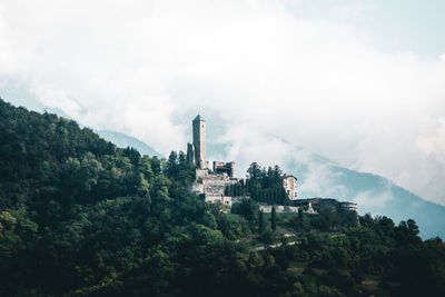 Castle amidst forest