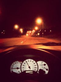 Road at night