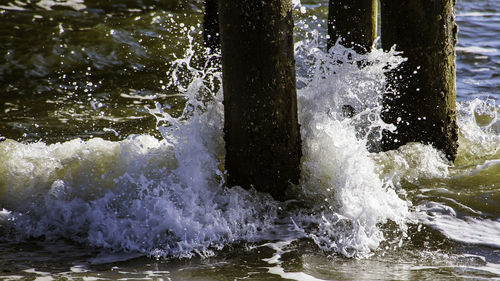 Close-up of splashing water