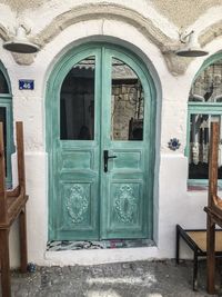 Entrance of building