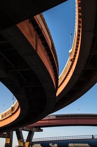 Low angle view of bridge against sky